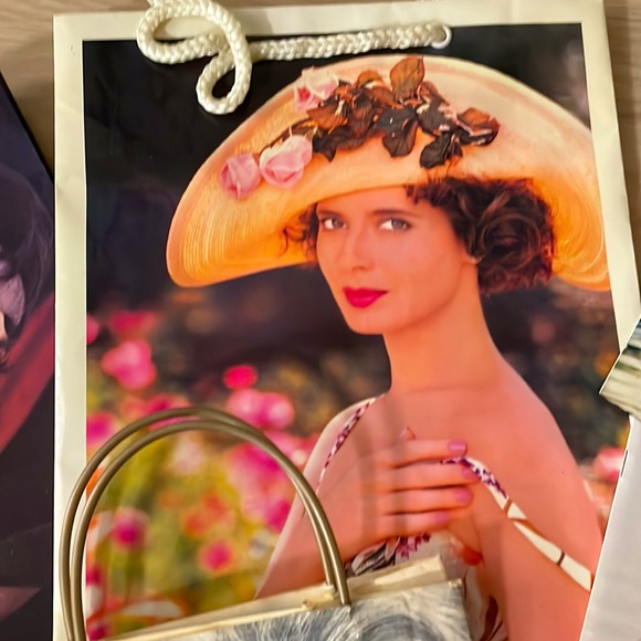 Vintage Lancôme Cosmetics Isabella Rossellini Print Ads and Gift Paper Bags - Picture 3 of 11